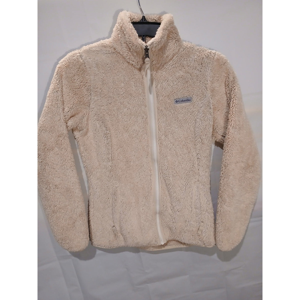 Columbia (Small) Beige Zip Fleece Pullover Fashion Jacket