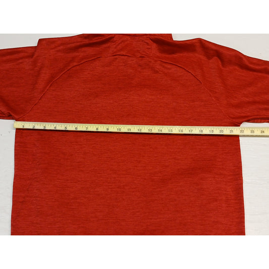 Adidas (Large) Red 1/4 Zip Long Sleeve Pullover Sweatshirt