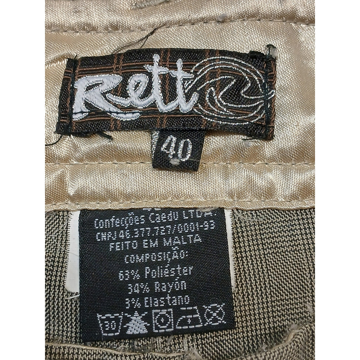 Rette(R) (40) Olive Green Flat Front Cargo Dress Shorts