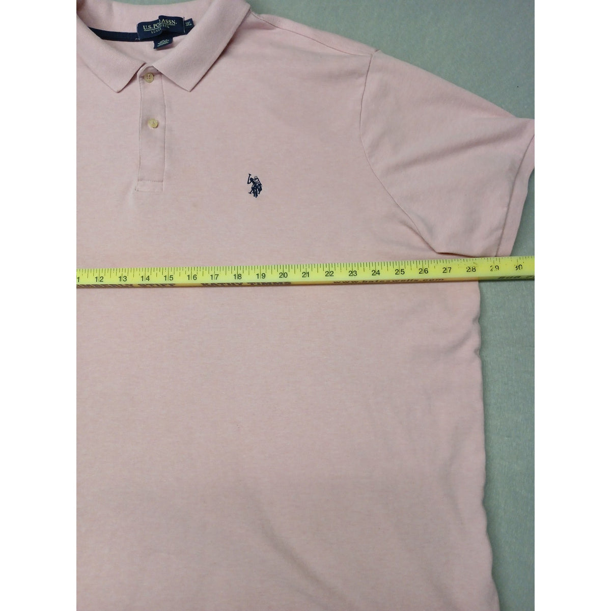 U.S. Polo Assn. (3XL) Men's Pink Luxury Feel Polo Shirt