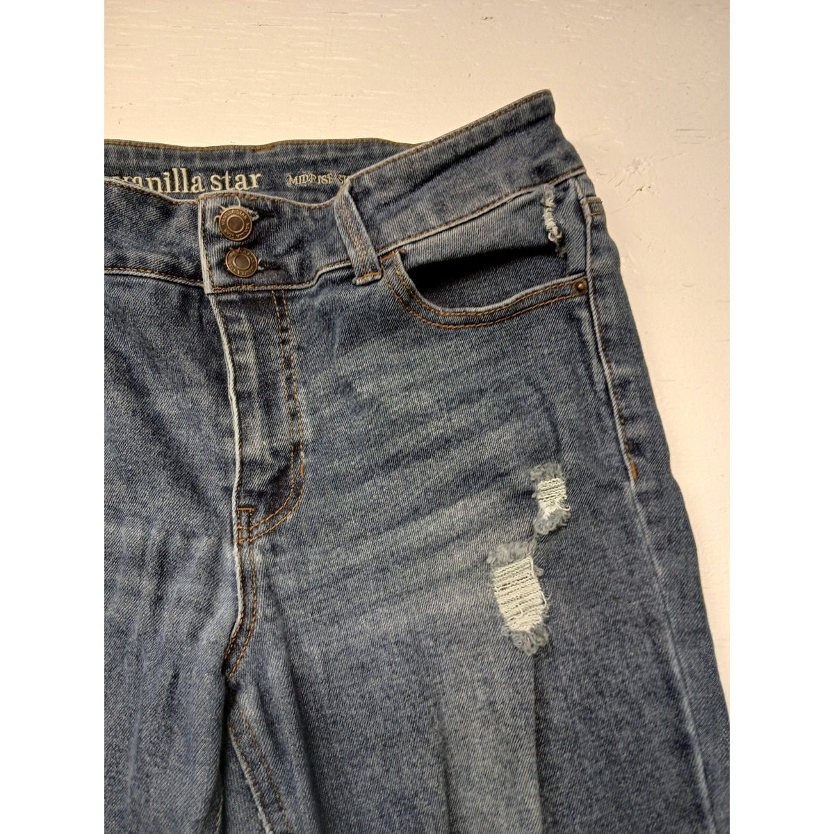 Vanilla Star (13)Women's Mid-Rise Skinny Blue Denim Jeans