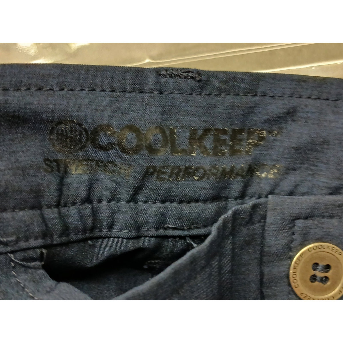 Cool Keep (38) Men's Blue Performance Dri-Fit Chino Shorts