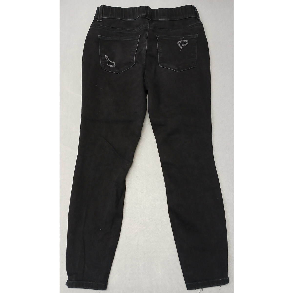 Maurices (Medium) Black Short Super High Rise Rugged Jeans