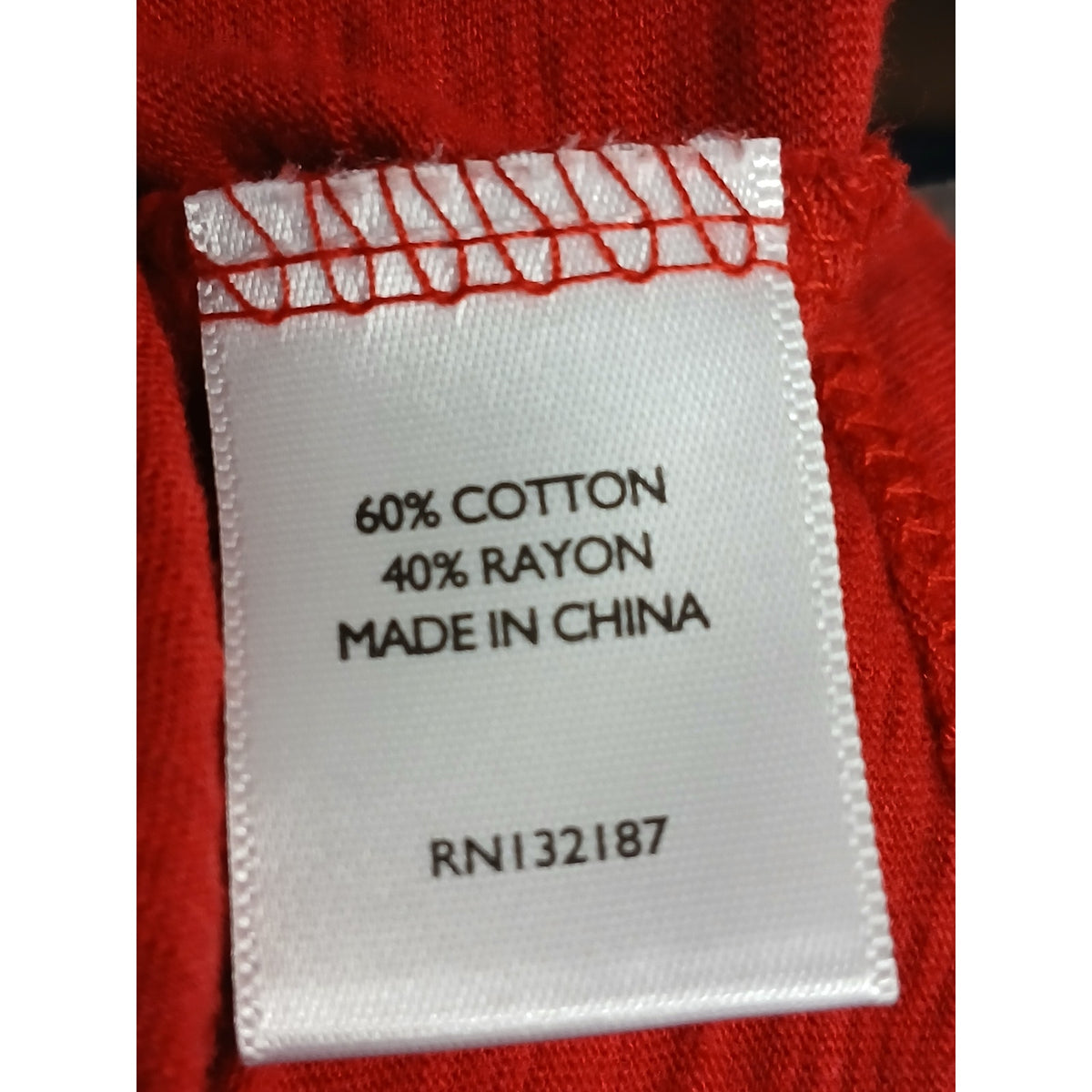 Flying Colors (Large)Red Short Sleeve Top Blouse Shirt