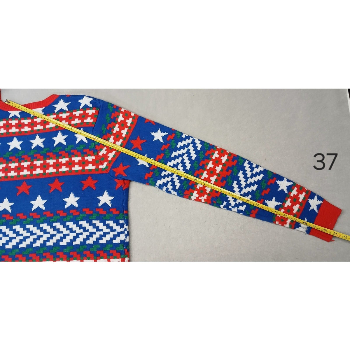 jolly sweaters (Large) Multicolor Crew Neck Knitted Ugly Sweater