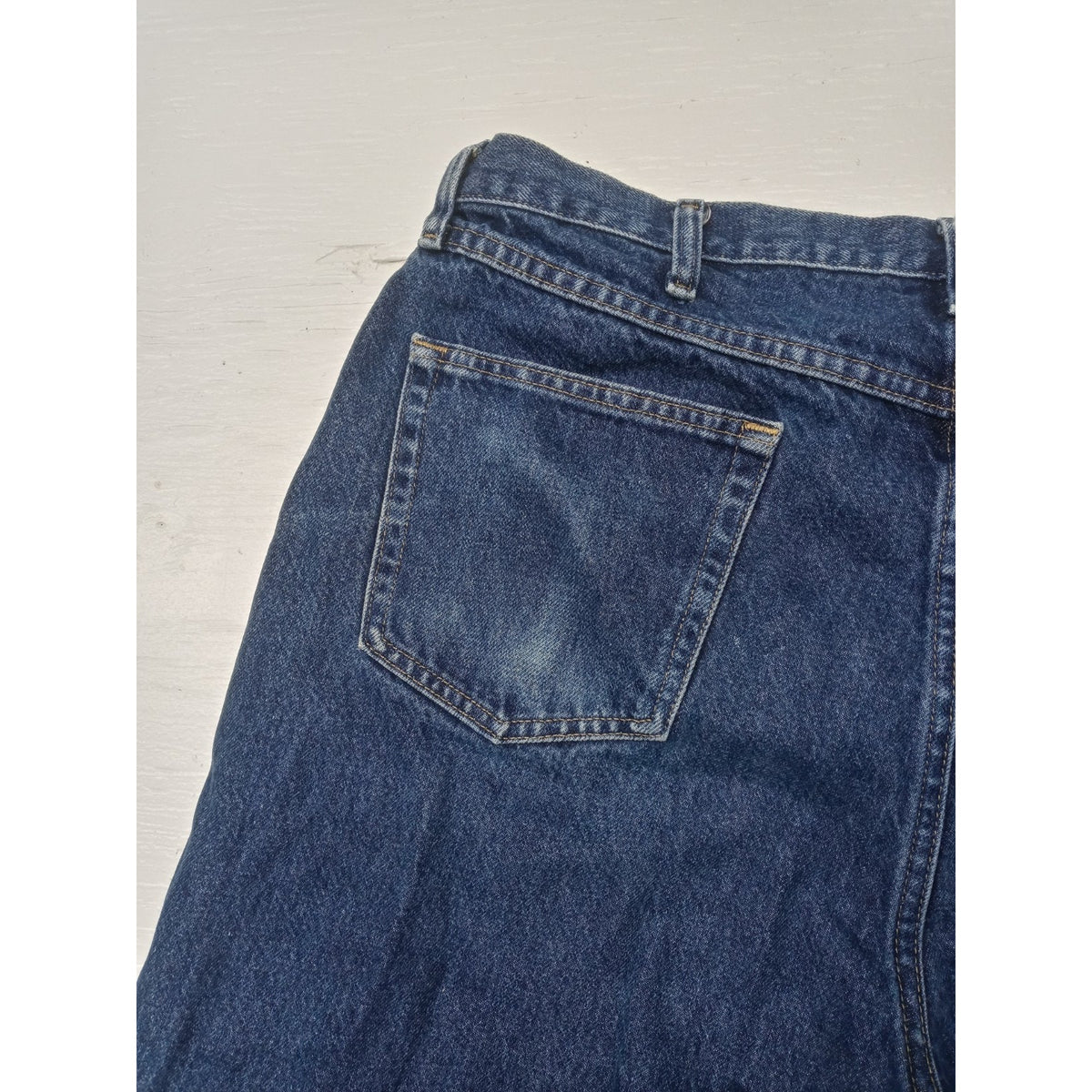 Wrangler (40x32) Men's Straight Fit Blue Denim Jeans