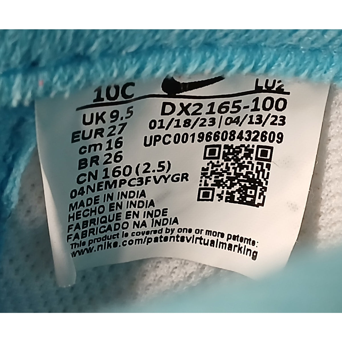 Nike Air Force 1 LV8 (10C) Multicolor DX2165-100 Youth Shoes