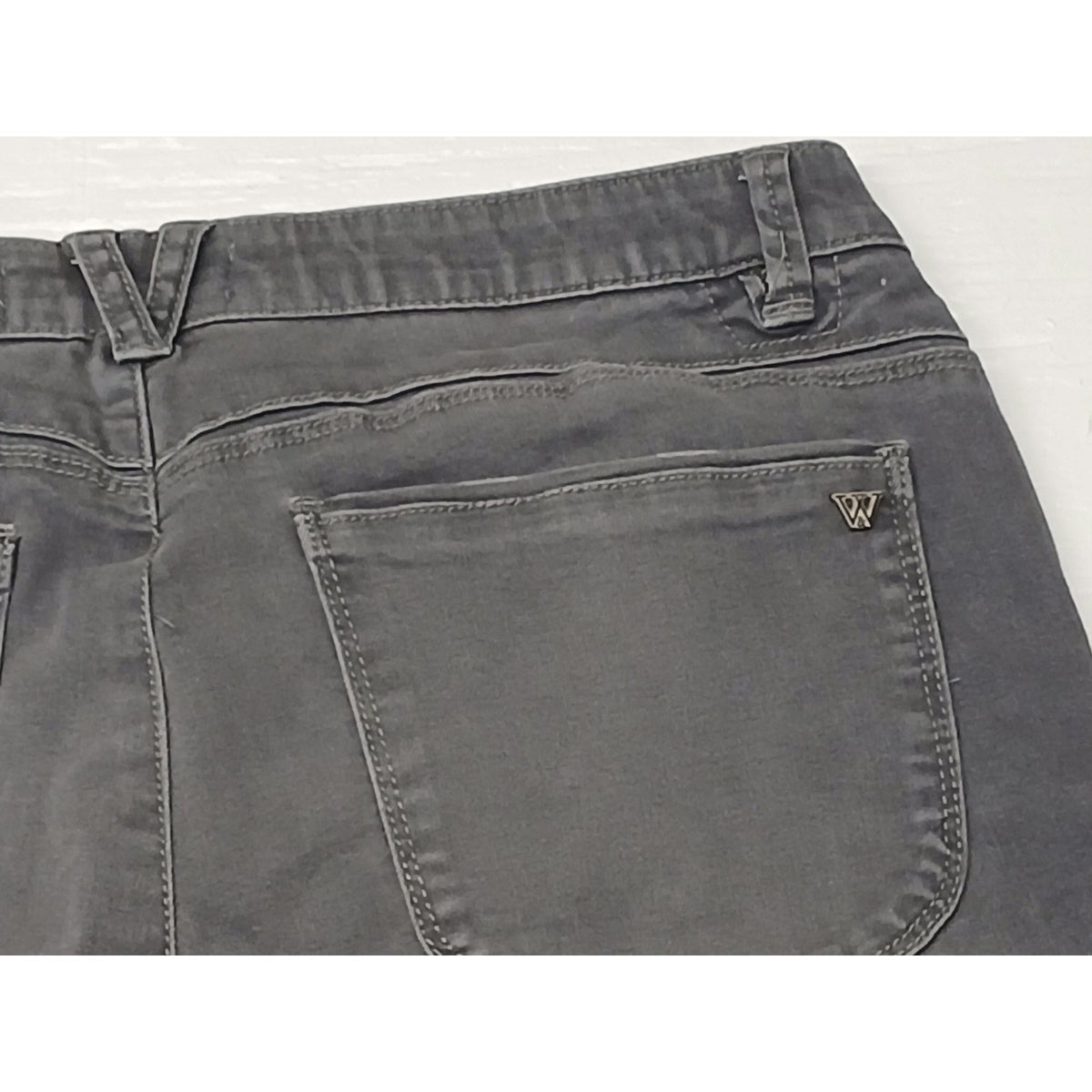 Wit & Wisdom (12) Womens Gray Relaxed Straight Fit Jeans