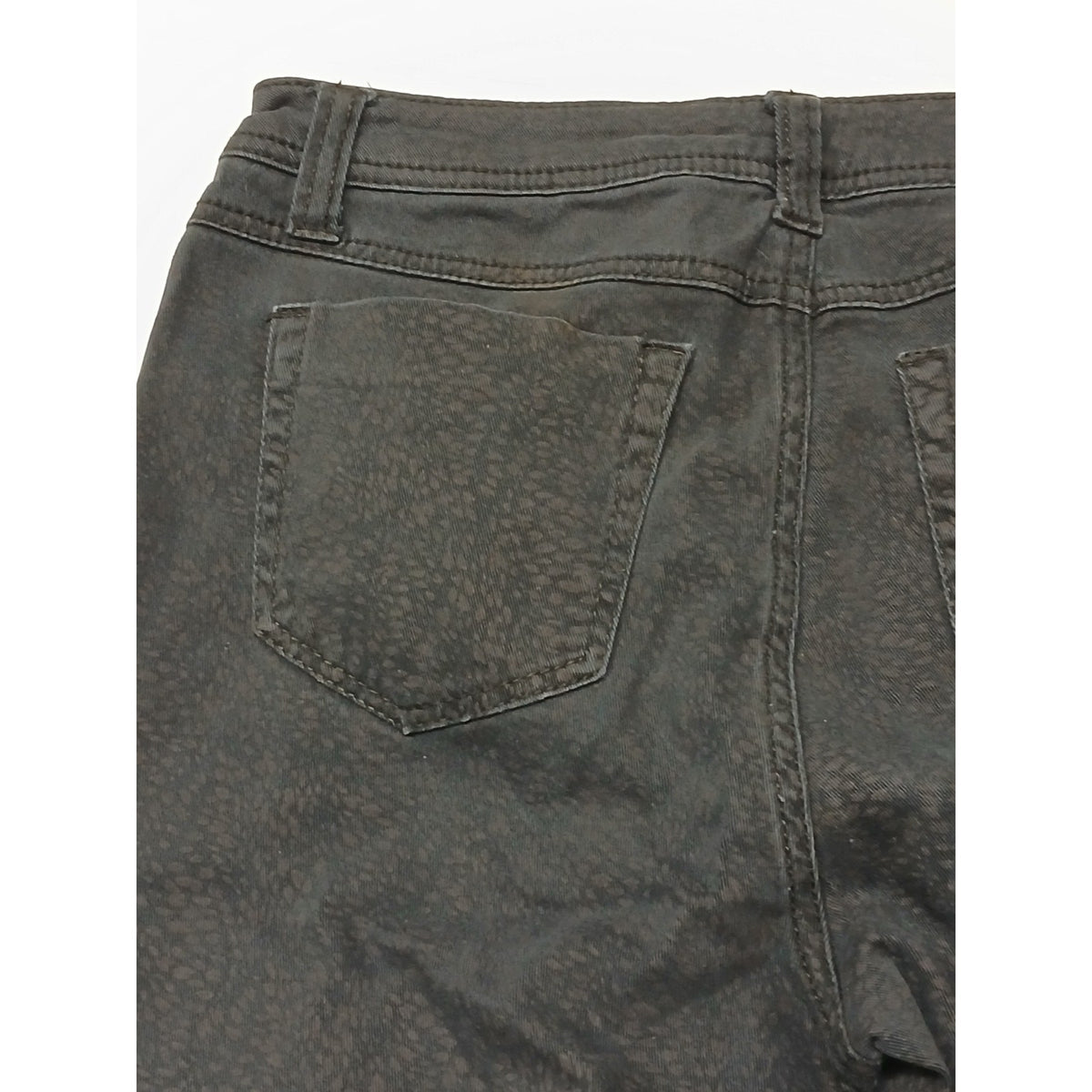 Baccini (10P) Women's Black Cheetah Printed Stretch Jeans