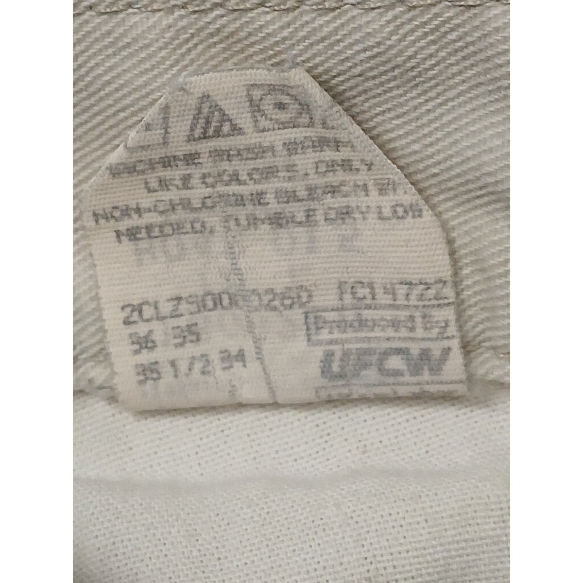 Ryders by Lee (16L) Vintage High Rise Cream Denim Shorts