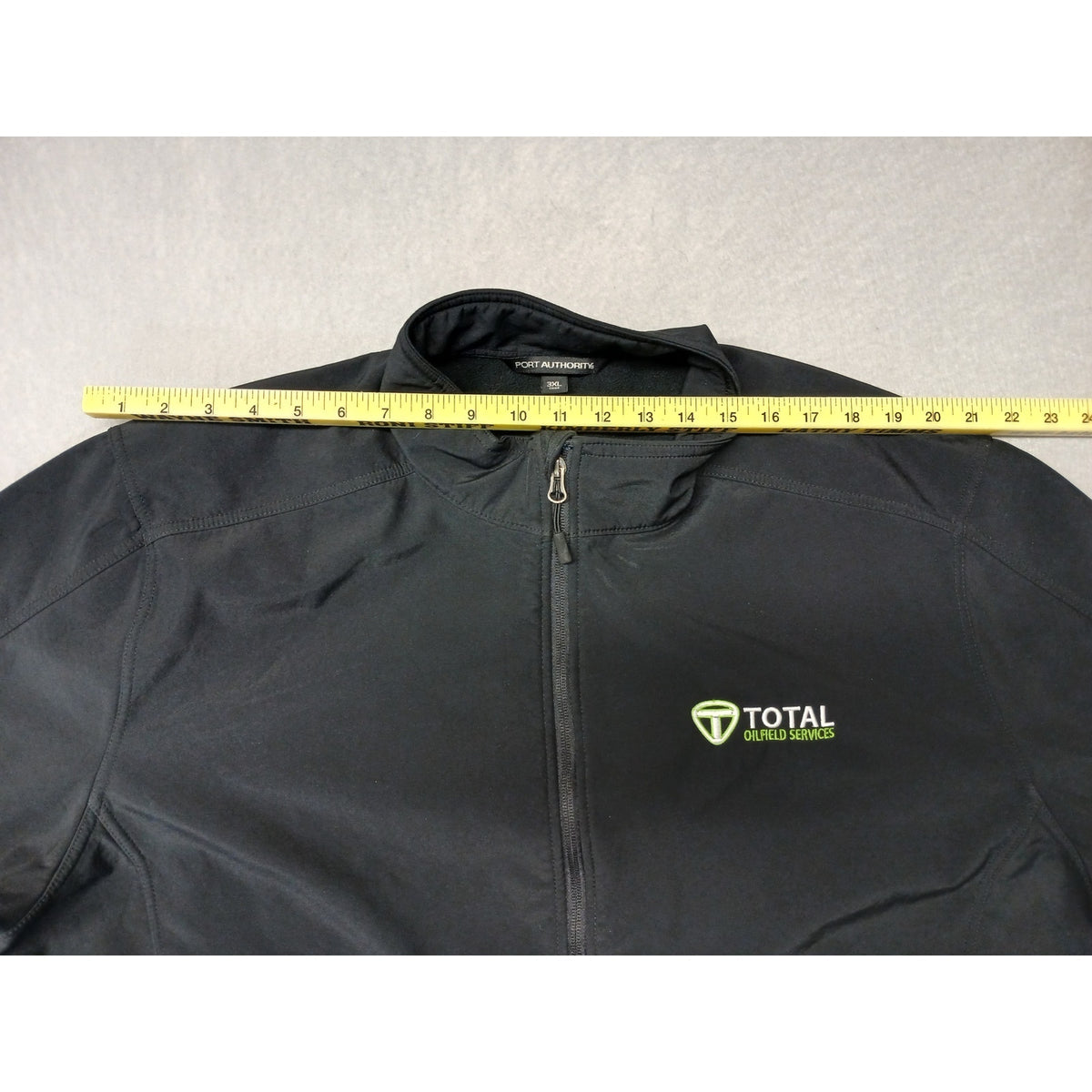 Port Authority (3XL) Black Poly Shell Fleece Zip Down Jacket