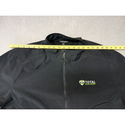 Port Authority (3XL) Black Poly Shell Fleece Zip Down Jacket