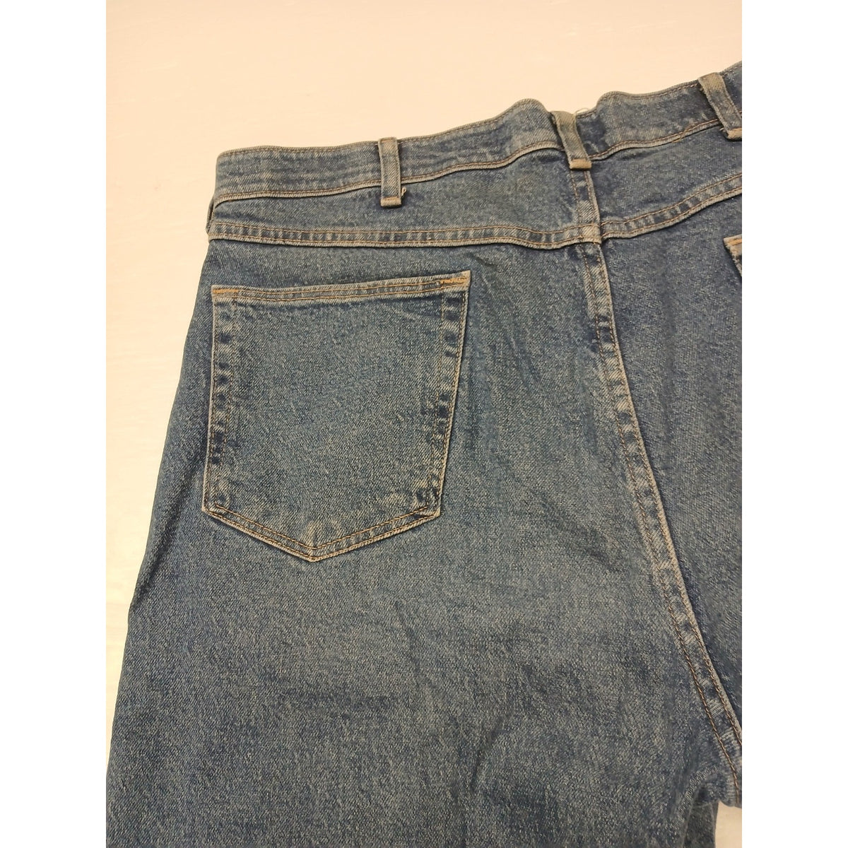Wrangler (38x32) Men's Straight Blue Denim Jeans
