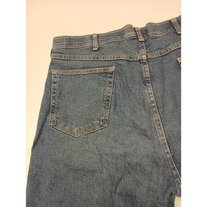 Wrangler (38x32) Men's Straight Blue Denim Jeans