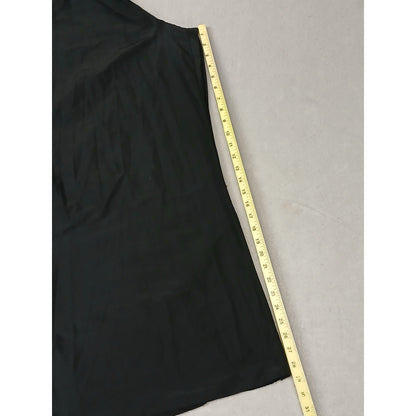 Zara (XL) Black High Waisted Parachute Synthetic Trousers