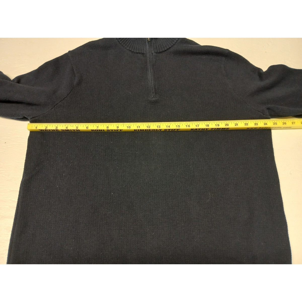 Goodfellow (2XL) 1/4 Zip Knitted Blue Pullover Sweatshirt