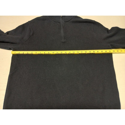 Goodfellow (2XL) 1/4 Zip Knitted Blue Pullover Sweatshirt