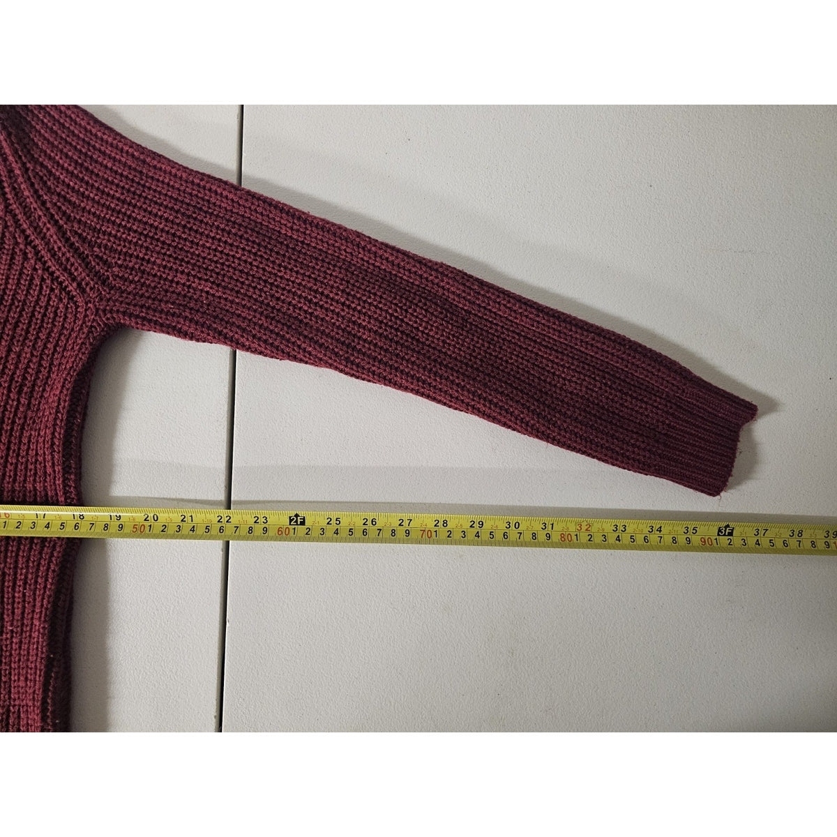 Charlotte Russe (Small) Women's Maroon V-Neck Sweatshirt