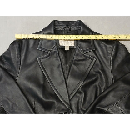 Worthington (Large) Vintage Genuine Basic Zip Leather Jacket
