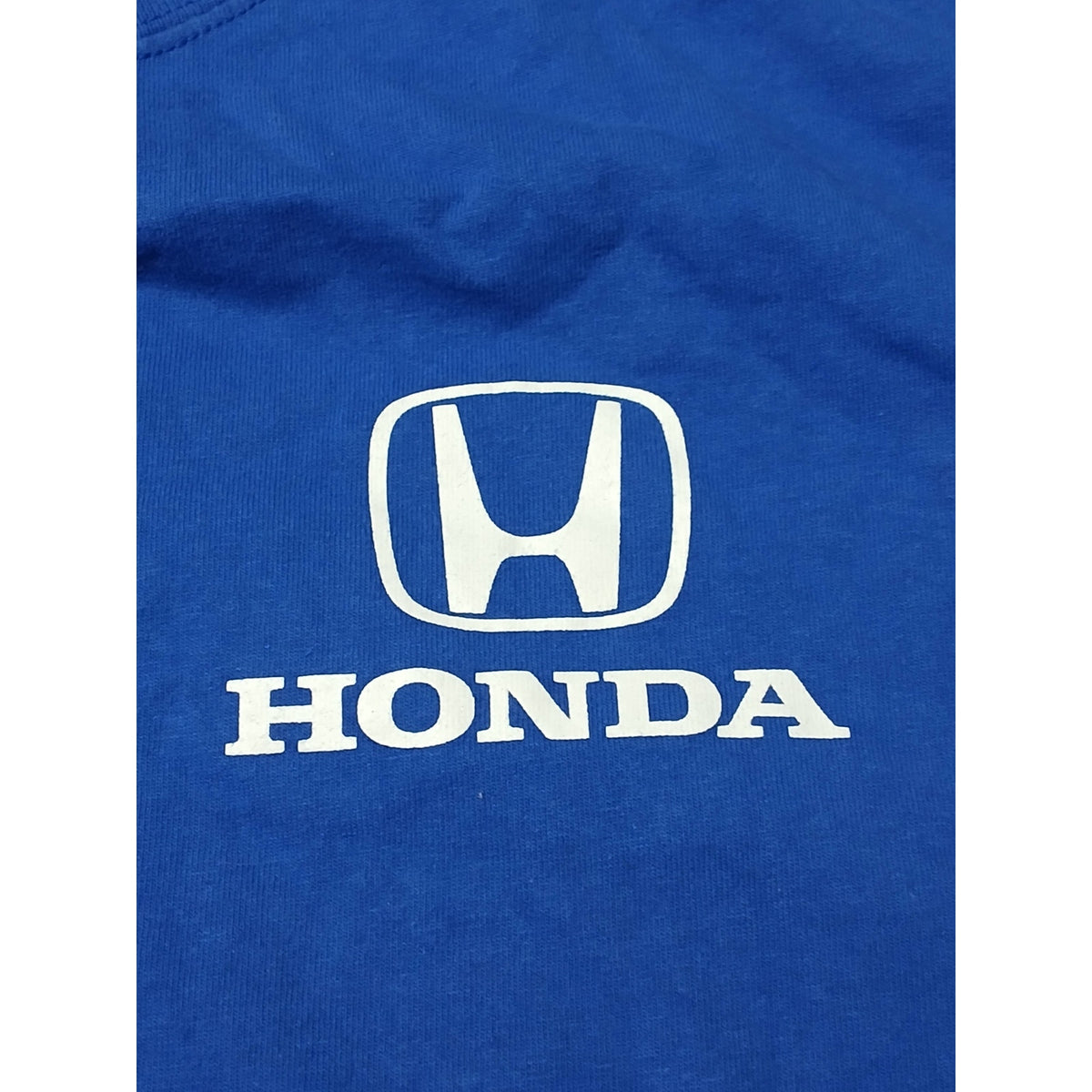 Hanes (XL) Blue Honda Logo Short Sleeve Crew Neck Tee Shirt