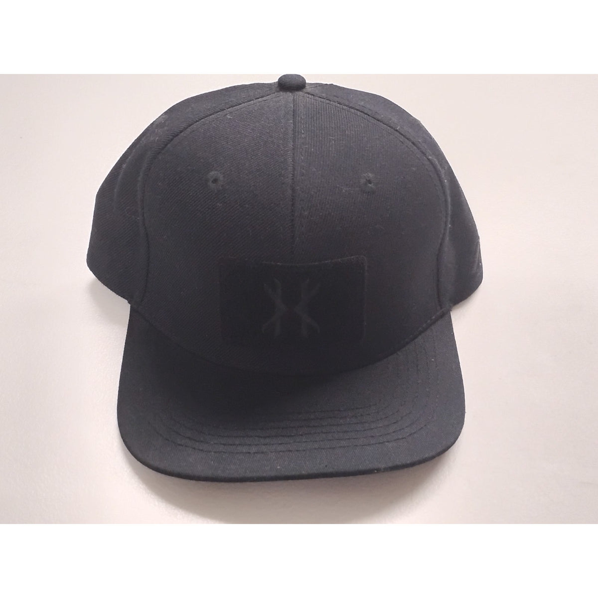 HK-ARMY (OSFM) All Black Graphic Hat Snapback Cap