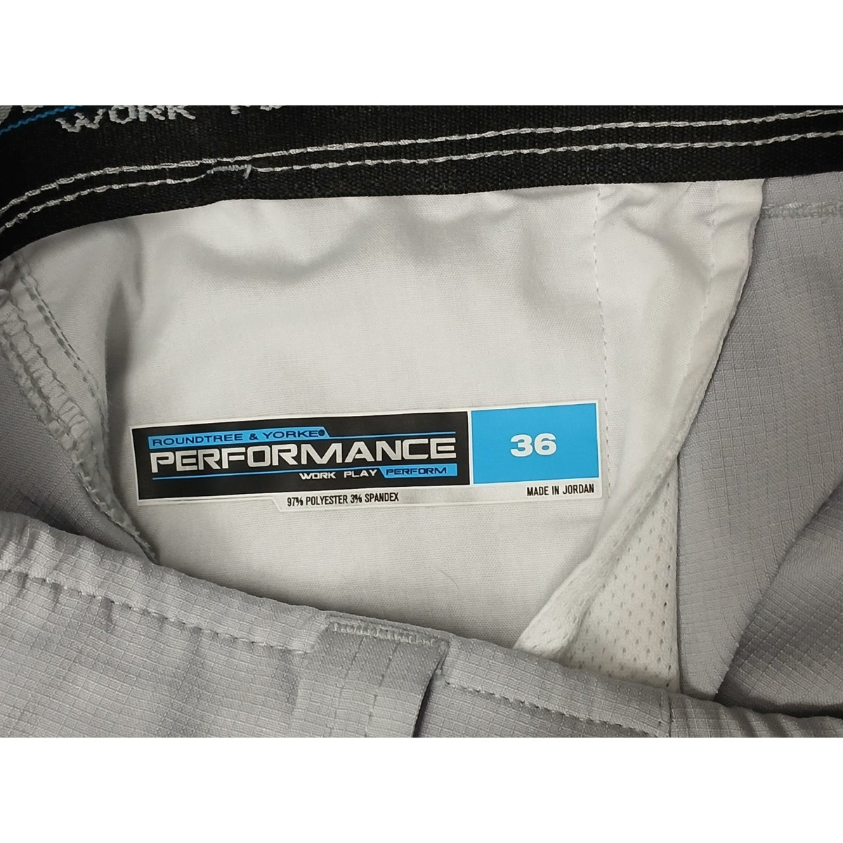 Roundtree & Yorke (36) Gray Perfromance Dri-Fit Cargo Shorts