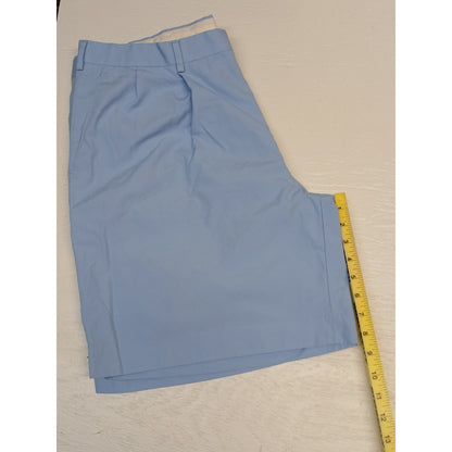 Alan Flusser (42) Light Blue Flat Front Dress Chino Shorts