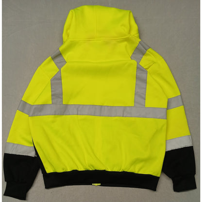 Cordova Cor-Brite (Large) Neon Yellow Hoodie Full Zip Jacket Model SJ401