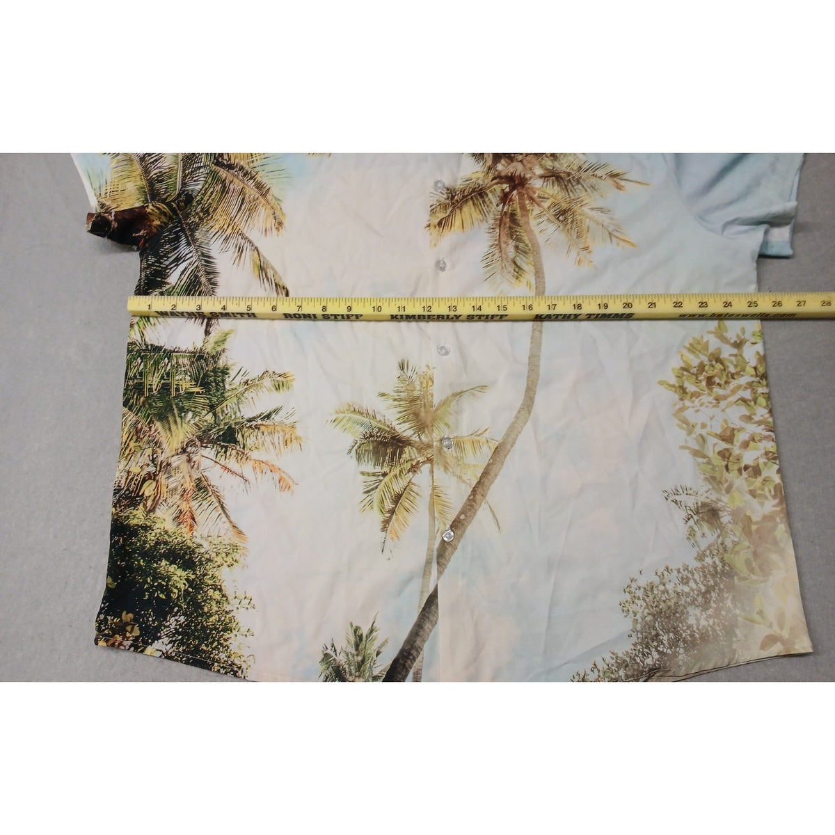Men's (XL) Tropical Casual Summer Top Button Shirt