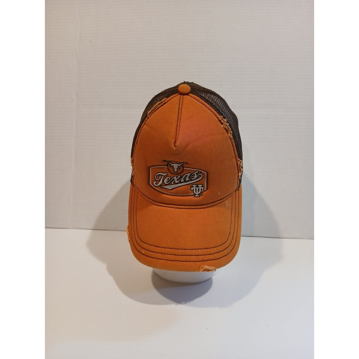 Texas Lonnghorn Mesh Hat Outhouse Designs Orange Hat