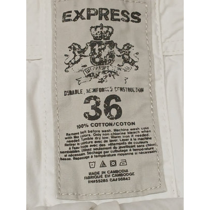 Express (36) White Board Walking Dress Chino Shorts