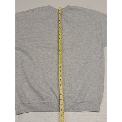 Gildan (Medium) Gray Funny Xmas Lama Ugly Pullover Sweater