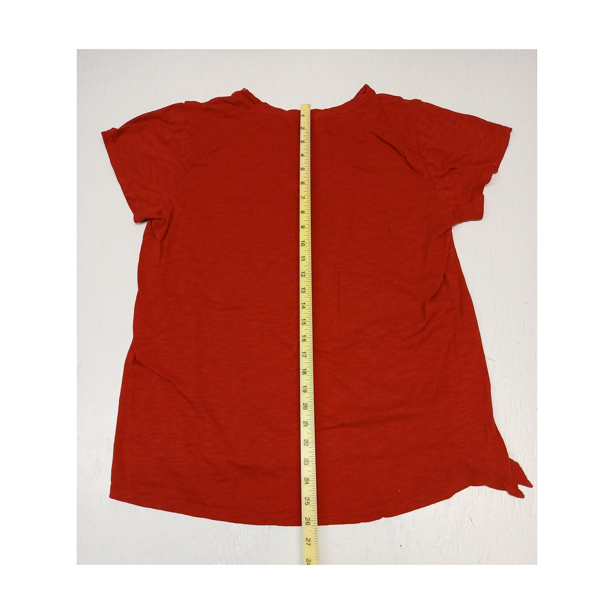 Flying Colors (Large)Red Short Sleeve Top Blouse Shirt