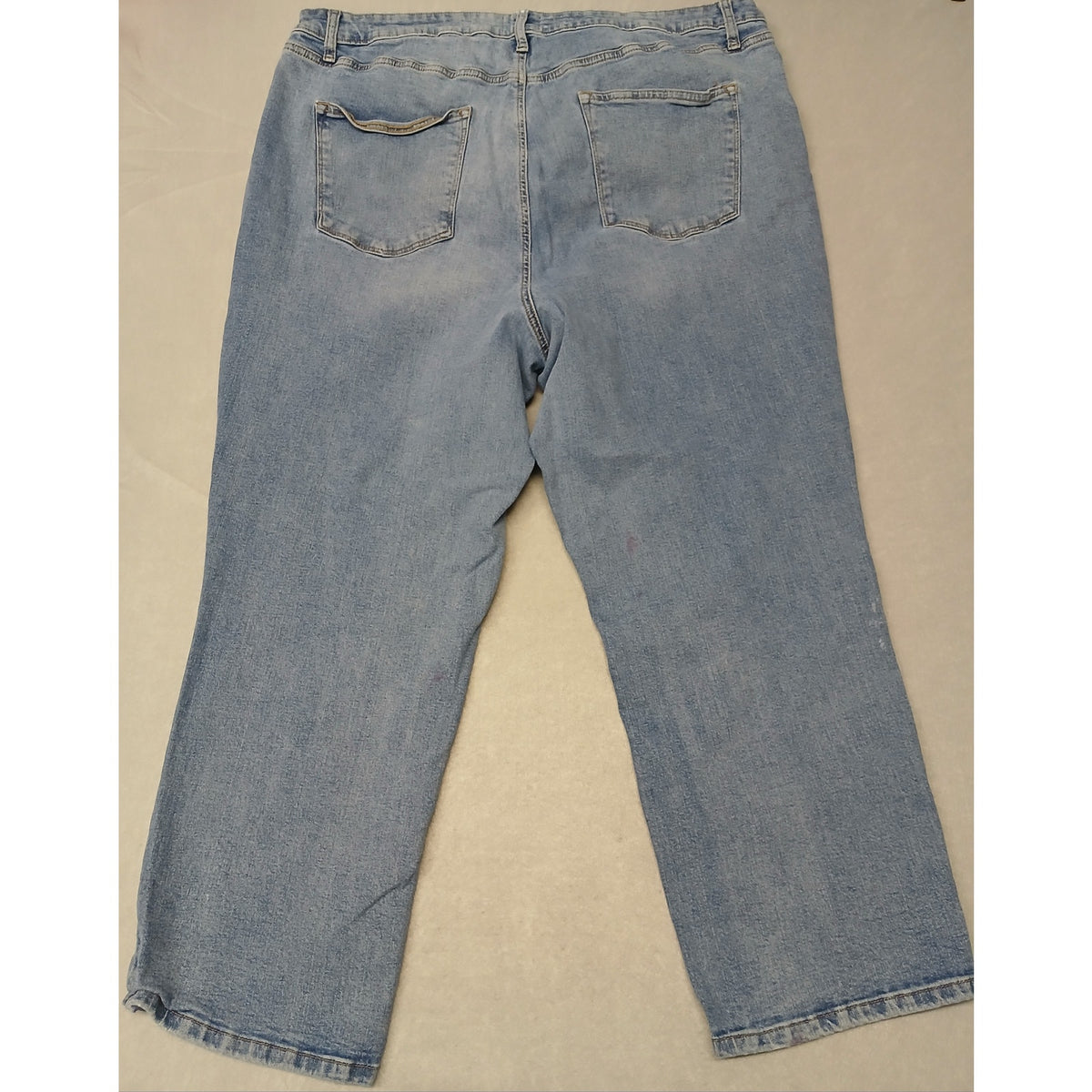 Sonoma (22W) High Rise Straight Cotton Blend Blue Denim Jeans