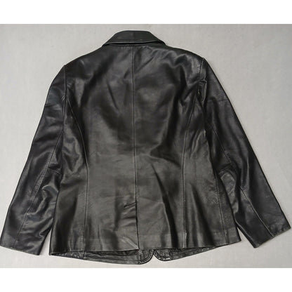 Worthington (Large) Vintage Genuine Basic Zip Leather Jacket