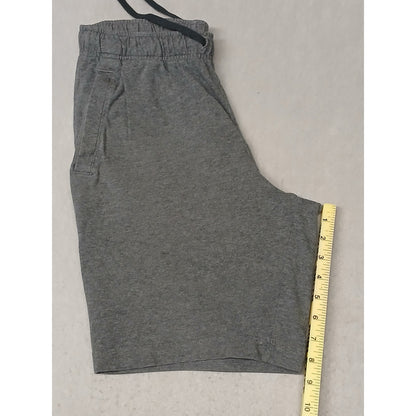 Nike (Small) Men's Gray Cotton Fleece Training Shorts