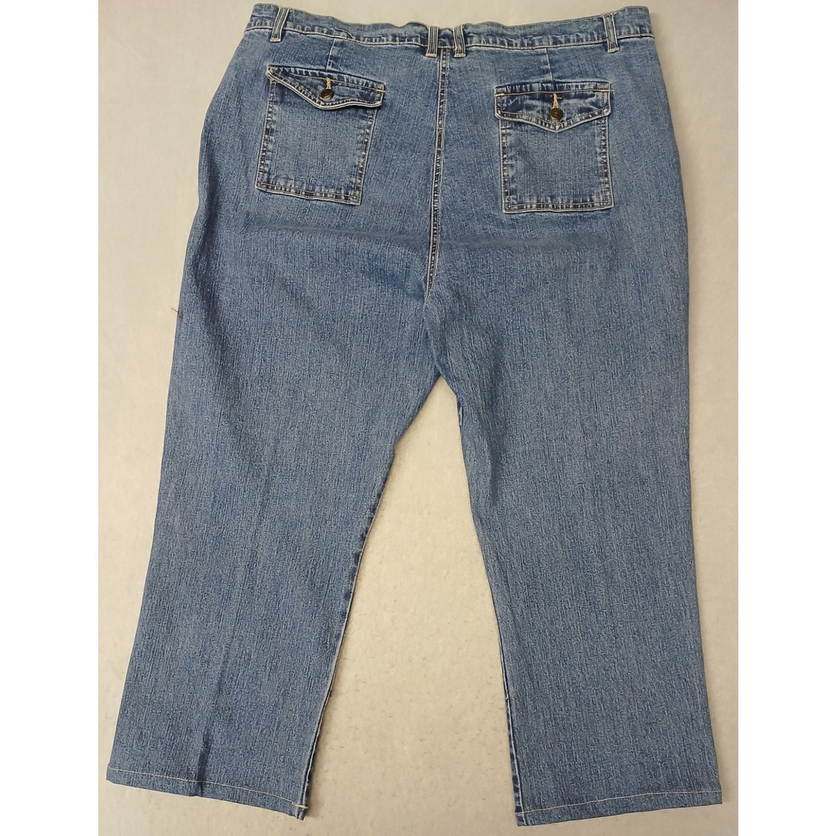 Crazy Horse (18) Women's Straight Leg Stretch Blue Denim Jeans
