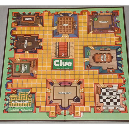 Parker Brother CLUE Vintage Board Game No. 0045