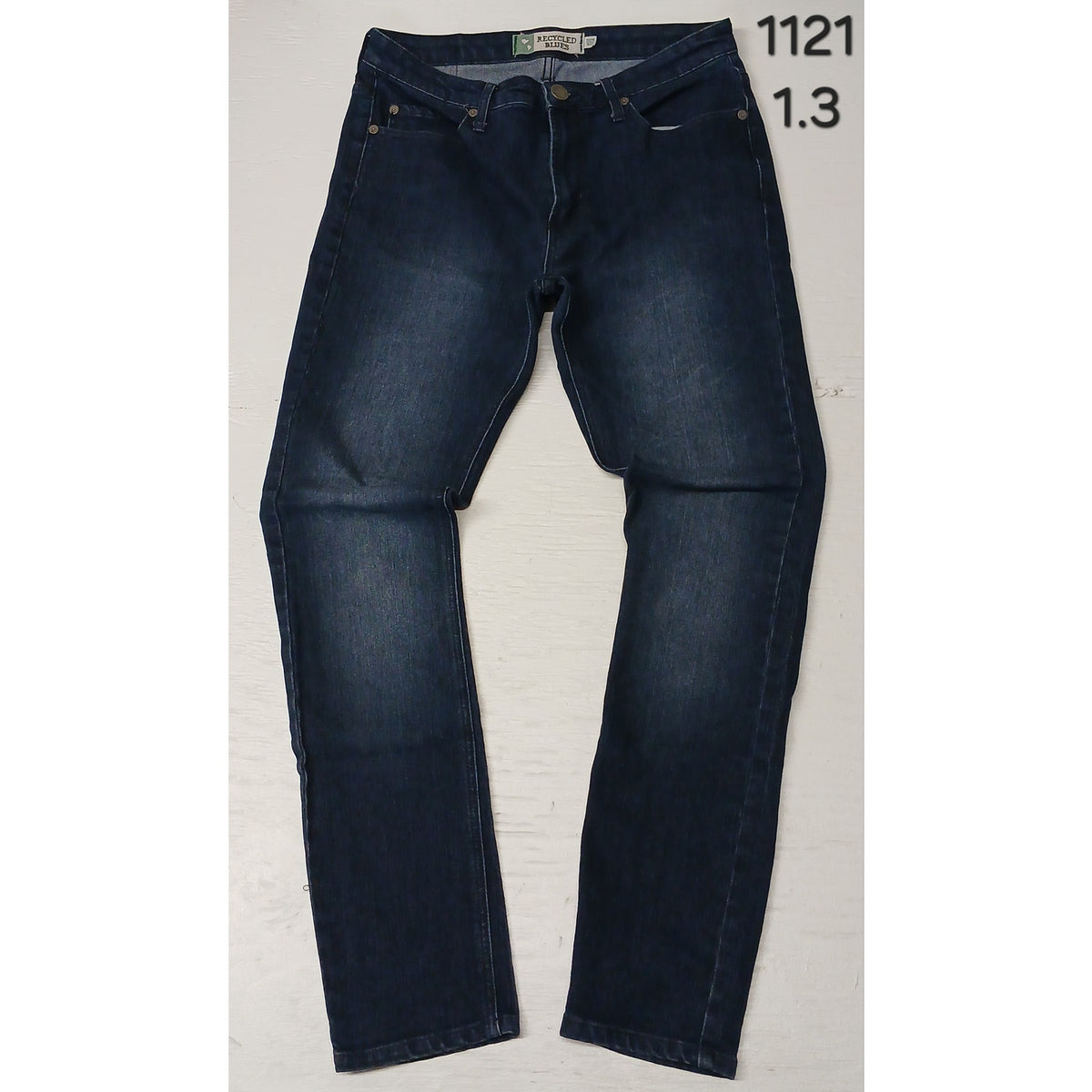 Recycled Blues (32x32) Straight Leg Blue Denim Jeans