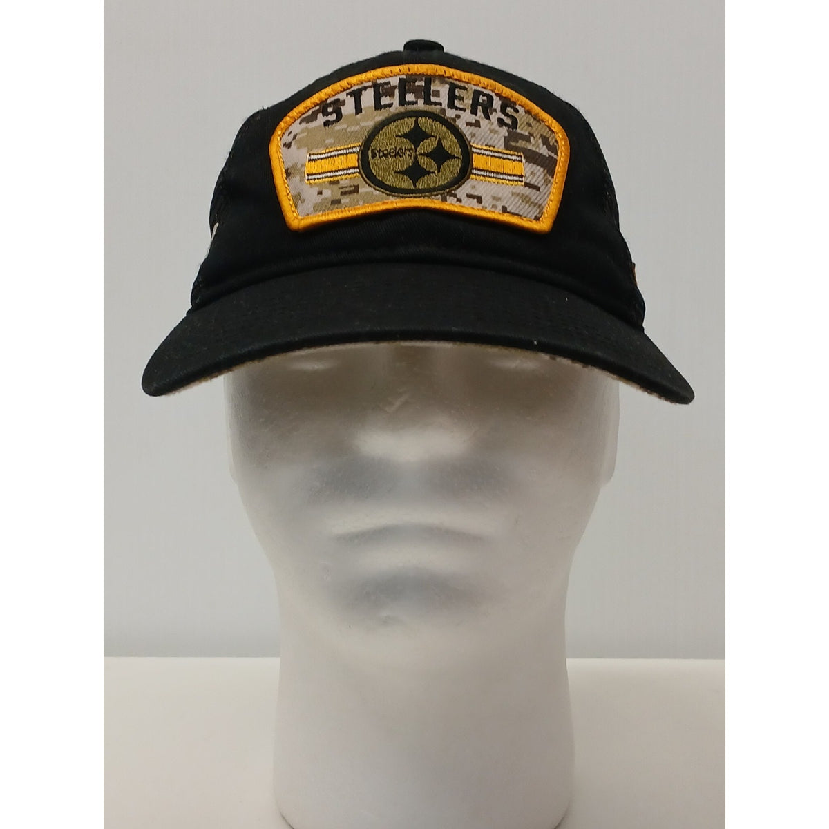 New Era (OSFM) Black NFL Pittsburgh Steelers Half Mesh Snapback Cap