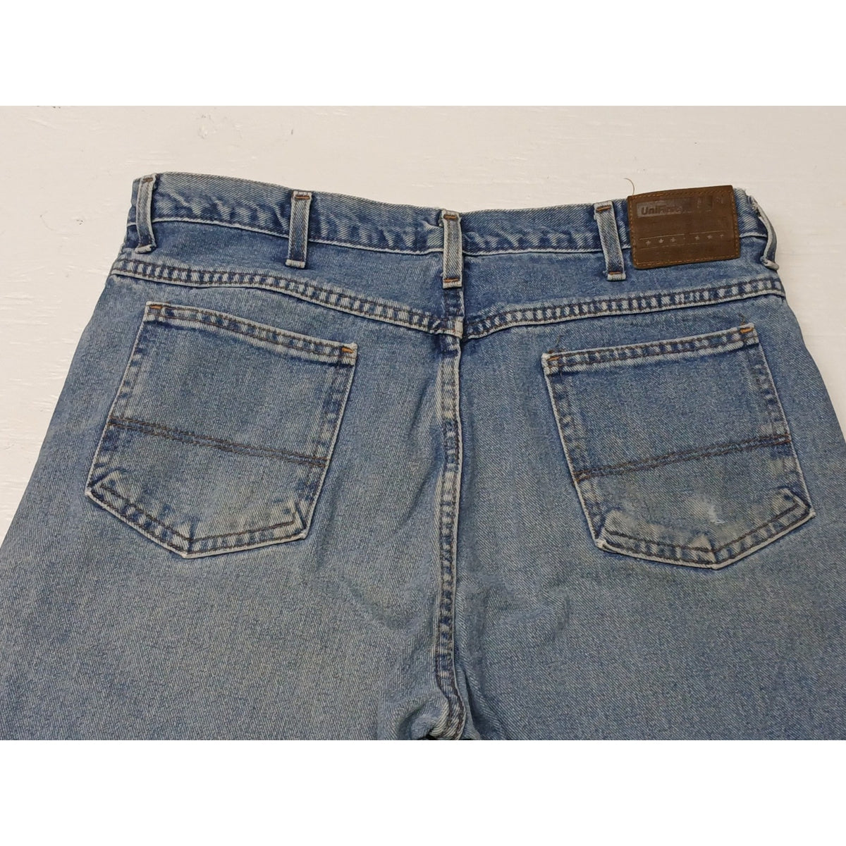 Unifirst Men's Blue Denim (38x34) Comfort Straight Jeans