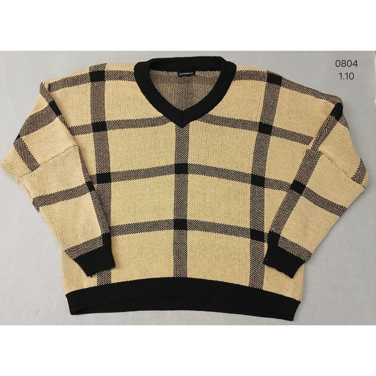 Just Fashion Now (2XL)  V-Neck Multicolor Pullover Sweater