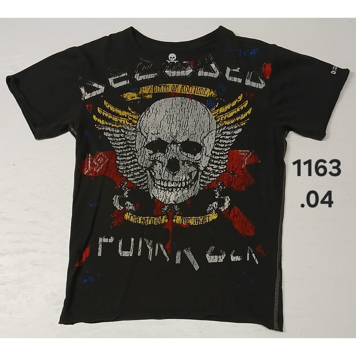 Decoded (Small) Black Cotton Crew Neck Short Sleeve Tshirt