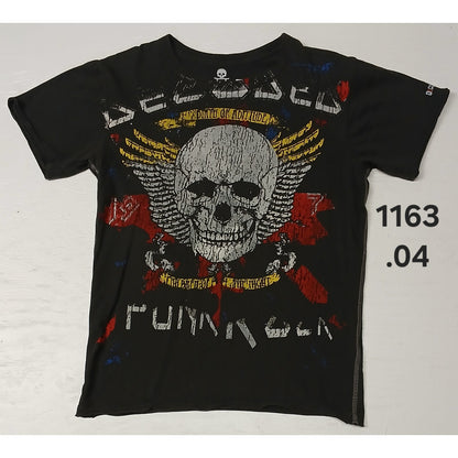 Decoded (Small) Black Cotton Crew Neck Short Sleeve Tshirt