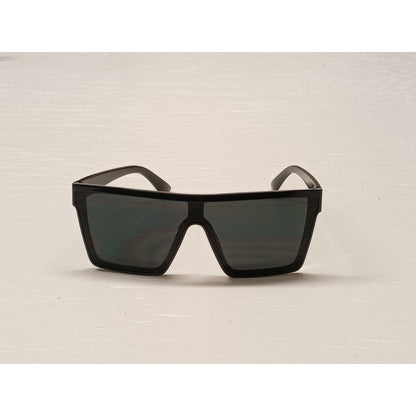 Unbranded Adults 2 Dot Silver Black Frames Black Lense Sunglasses Unisex New