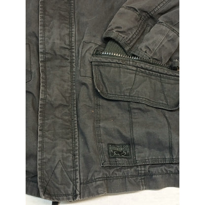 Fox Riders Co. (XL) Vintage Charcoal Heavy Cargo Jacket