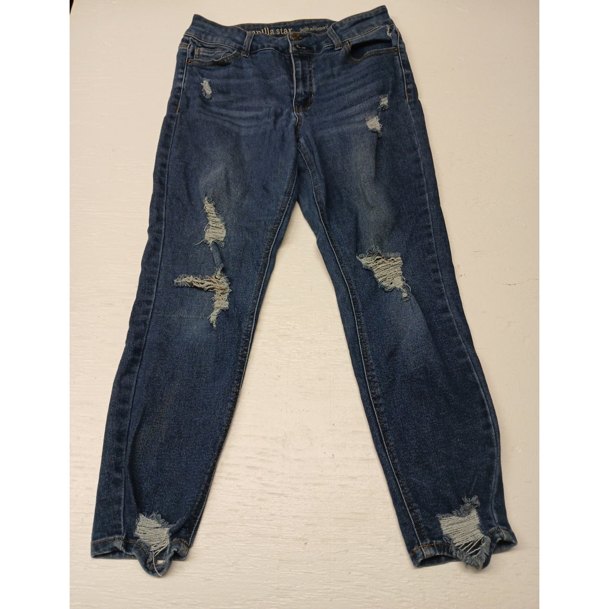 Vanilla Star (13)Women's Mid-Rise Skinny Blue Denim Jeans