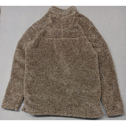 Alpine Sherpa (Medium) Brown Quarter Zip Pullover Sweatshirt