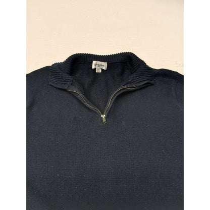 Goodfellow (2XL) 1/4 Zip Knitted Blue Pullover Sweatshirt