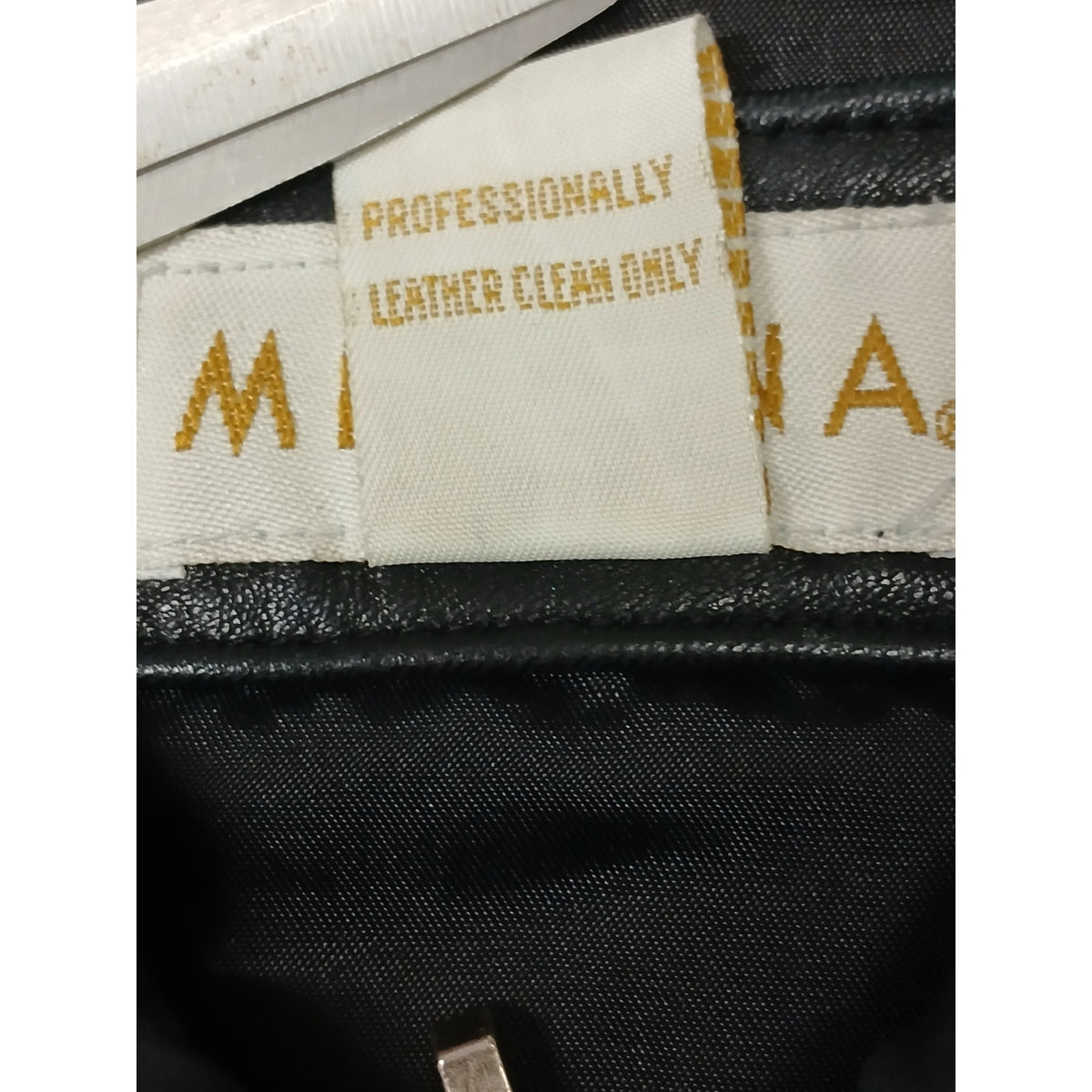 Merona (Medium) Women's Black Genuine Leather Zip Jacket